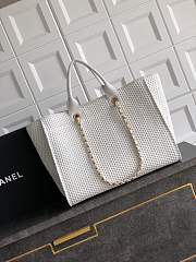 Chanel Deauville Tote Bag White 38cm - 3