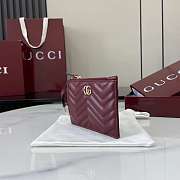 Gucci GG Marmont Zip Key Pouch Red 12x8.5cm - 6