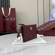 Gucci GG Marmont Zip Key Pouch Red 12x8.5cm - 4
