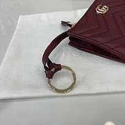 Gucci GG Marmont Zip Key Pouch Red 12x8.5cm - 3