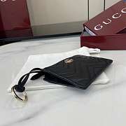 Gucci GG Marmont Zip Key Pouch Black 12x8.5cm - 4