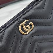 Gucci GG Marmont Zip Key Pouch Black 12x8.5cm - 2