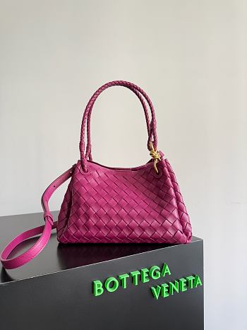 Bottega Veneta Medium Andiamo Parachute Tote Fuchsia 30x26x20cm