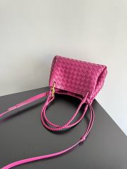 Bottega Veneta Medium Andiamo Parachute Tote Fuchsia 30x26x20cm - 3
