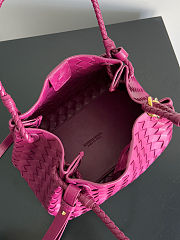 Bottega Veneta Medium Andiamo Parachute Tote Fuchsia 30x26x20cm - 2