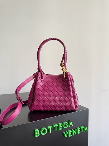 Bottega Veneta Andiamo Parachute Tote Fuchsia 21x17x16.5cm