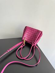 Bottega Veneta Andiamo Parachute Tote Fuchsia 21x17x16.5cm - 6