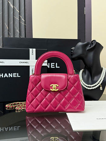 Chanel Kelly Mini Bag Fuchsia 13x19x7cm