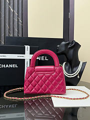 Chanel Kelly Mini Bag Fuchsia 13x19x7cm - 3