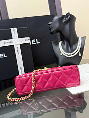 Chanel Kelly Mini Bag Fuchsia 13x19x7cm - 4