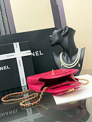 Chanel Kelly Mini Bag Fuchsia 13x19x7cm - 2