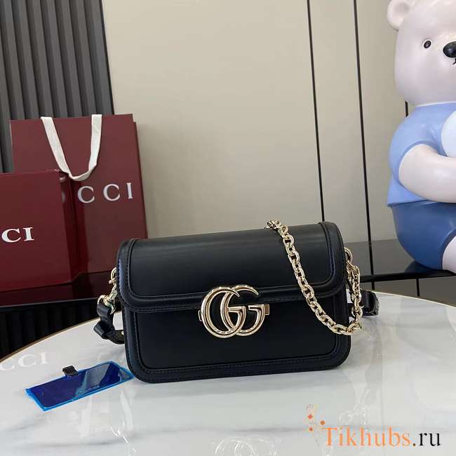 Gucci Go Small Shoulder Bag Black 21.5x14x9cm - 1