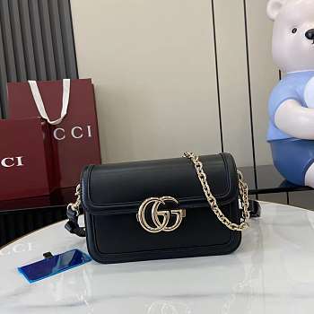 Gucci Go Small Shoulder Bag Black 21.5x14x9cm