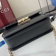 Gucci Go Small Shoulder Bag Black 21.5x14x9cm - 4