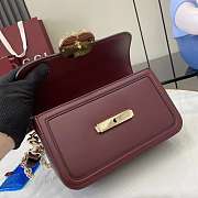 Gucci Go Small Shoulder Bag Red Leather 21.5x14x9cm - 3