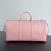 Bottega Veneta Intrecciato Cabin Duffle Pink 55x29x24cm - 1