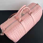 Bottega Veneta Intrecciato Cabin Duffle Pink 55x29x24cm - 3