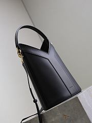 YSL Y Bucket Top Handle Leather Black 25x22x15cm - 5