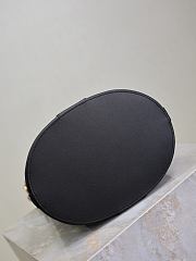 YSL Y Bucket Top Handle Leather Black 25x22x15cm - 4
