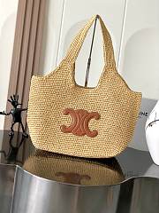 Celine Classic Panier Shopper Cabas Raffia 32.5x28x20cm - 1