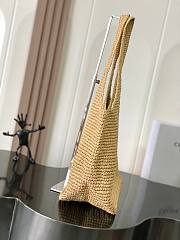 Celine Classic Panier Shopper Cabas Raffia 32.5x28x20cm - 6