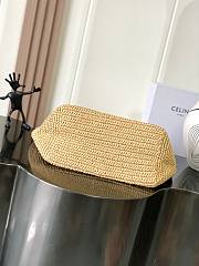 Celine Classic Panier Shopper Cabas Raffia 32.5x28x20cm - 5
