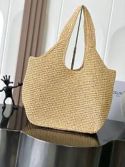 Celine Classic Panier Shopper Cabas Raffia 32.5x28x20cm - 4