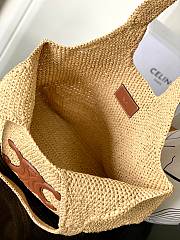 Celine Classic Panier Shopper Cabas Raffia 32.5x28x20cm - 2