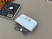 Hermes Constance Bag Blue Epsom Silver 24x13x4cm - 6