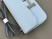 Hermes Constance Bag Blue Epsom Silver 24x13x4cm - 2