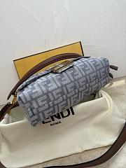 Fendi Mamma Baguette Medium Blue Denim 26.5x18x8.5cm - 3