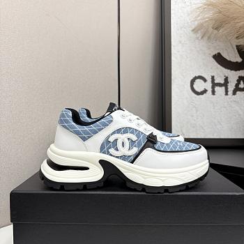 Chanel Blue White Sneaker