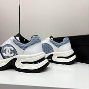 Chanel Blue White Sneaker - 5