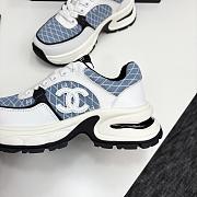Chanel Blue White Sneaker - 3