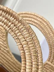 Celine Braided Panier In Raffia 21x20x15cm - 2