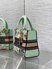 Dior Lady D-Lite Natural Raffia and Multicolor 24x11x20cm - 5