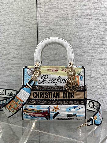 Dior Lady D-Lite Portofino White 24x11x20cm