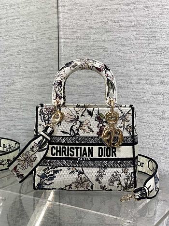 Dior Lady D-Lite White Flower 24x11x20cm
