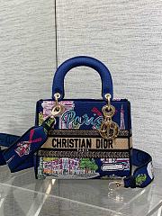 Dior Lady D-Lite Paris Blue 24x11x20cm - 1