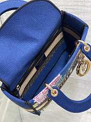 Dior Lady D-Lite Paris Blue 24x11x20cm - 6