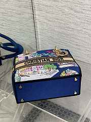Dior Lady D-Lite Paris Blue 24x11x20cm - 5