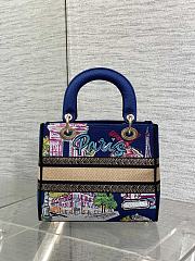 Dior Lady D-Lite Paris Blue 24x11x20cm - 4