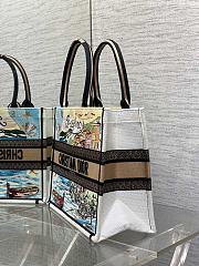 Dior Souvenir Medium Dior Book Tote Raffia White 36cm - 4