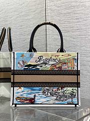 Dior Souvenir Medium Dior Book Tote Raffia White 36cm - 2