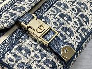Dior Small DiorCamp Bag Chambray Oblique Bag 23x8x15cm - 6