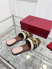 Valentino Garavani VLogo Signature Brown slides - 5