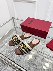 Valentino Garavani VLogo Signature Brown slides - 4