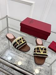 Valentino Garavani VLogo Signature Brown slides - 2