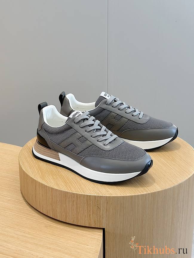 Hermes Bounce Sneaker Grey and White - 1