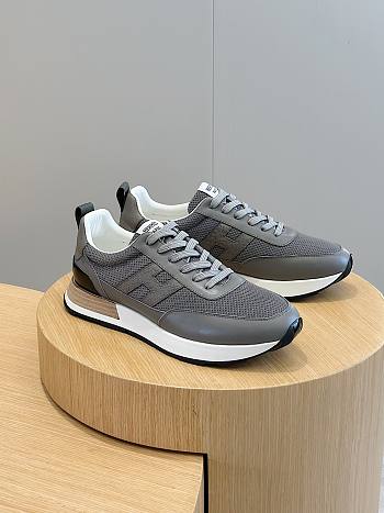 Hermes Bounce Sneaker Grey and White